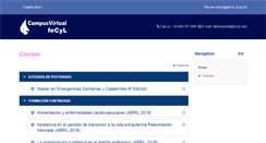 Desktop Screenshot of formacion-fecyl.edu.es
