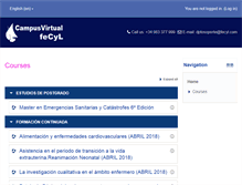 Tablet Screenshot of formacion-fecyl.edu.es